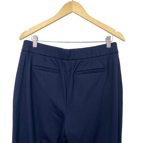 Talbots Trouser Pants Navy Blue High Rise Pleated Cuffed NEW Womens Large Petite - Picture 5 of 8